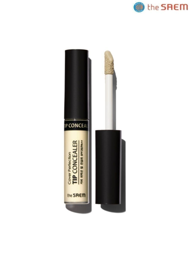 The Saem Консилер для маскировки недостатков кожи Cover Perfection Tip Concealer Green Beige, 6,5 гр.