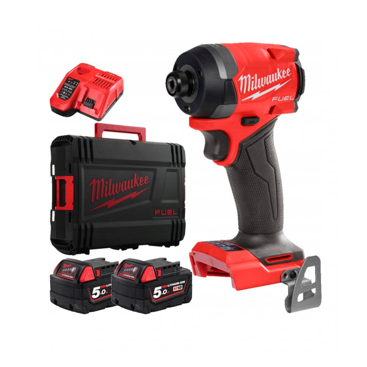 Milwaukee M18 FID3-502X Аккум. 1/4-дюймовый ударный винтоверт+ 2 АКБ по 5 Ач, ЗУ, кейс 4933479865