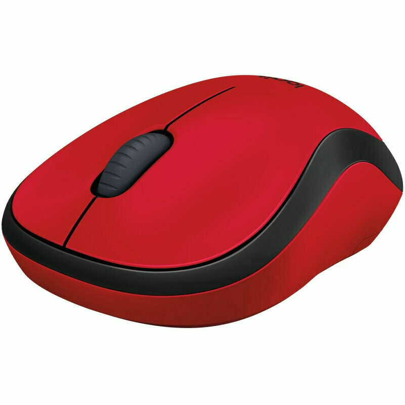 Мышь компьютерная Logitech USB WRL M221 SILENT RED 910-004884, 1778424