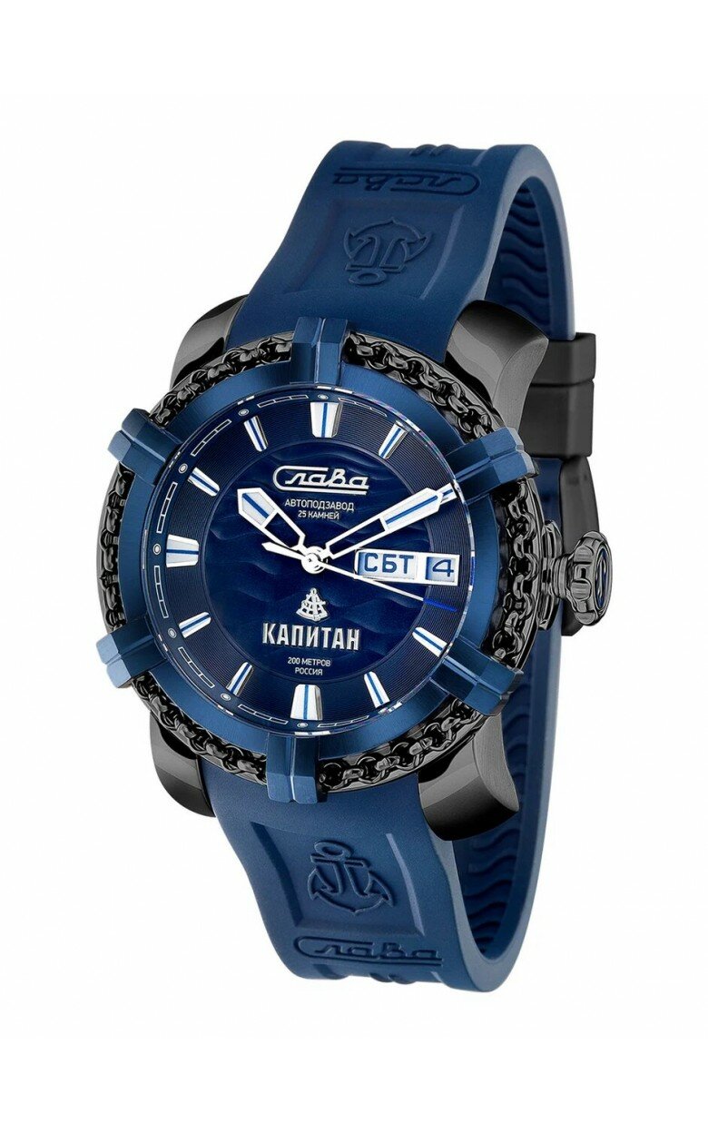 Механические с автоподзаводом наручные часы Слава "Капитан" 2476243/800-2427