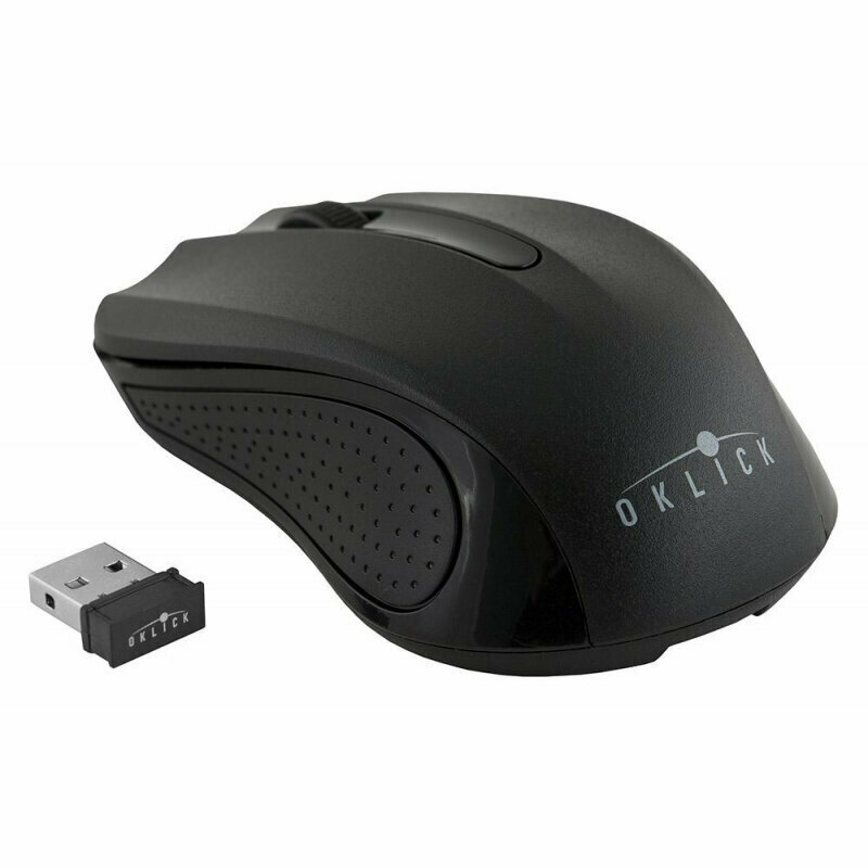 Мышь компьютерная Oklick 485MW черный опт (1200dpi) беспр USB (2but), 1450187