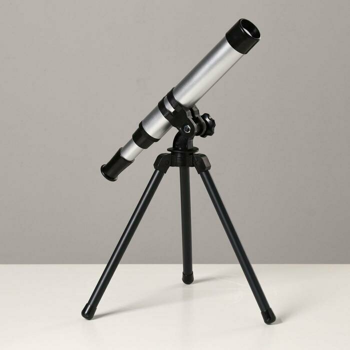 Телескоп настольный 30 кратного увеличения, серый, 1 шт.