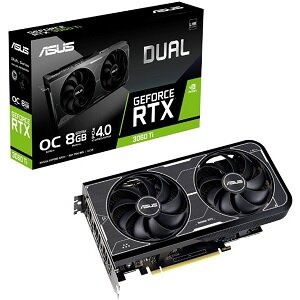 Видеокарта ASUS GeForce RTX 3060 Ti DUAL OC 8GB (DUAL-RTX3060TI-O8GD6X), (90YV0IP0-M0NA00)