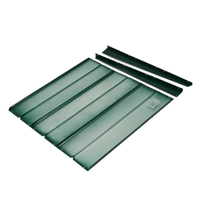 Крышка для компостера, 100 × 100 см, оцинкованная, зелёная - фотография № 4