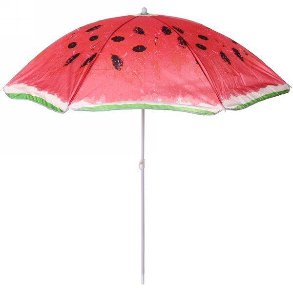 Зонт пляжный D=170см, h-190см "Арбуз" с покрытием от нагрева ДоброСад - фотография № 2