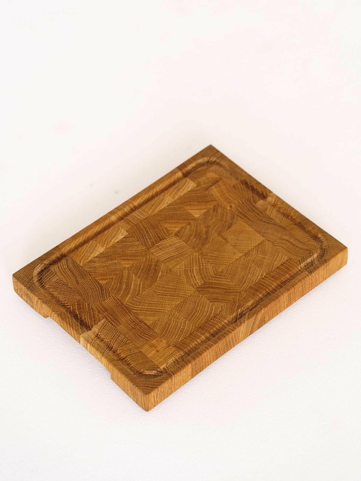 Доска разделочная торцевая деревянная для кухни - фотография № 6