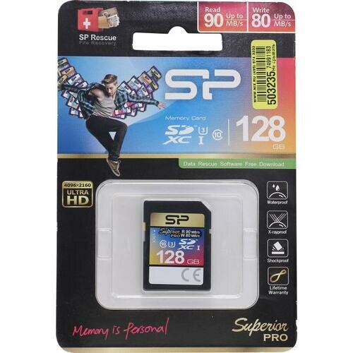 SD карта Silicon power Superior Pro SP128GBSDXCU3V10