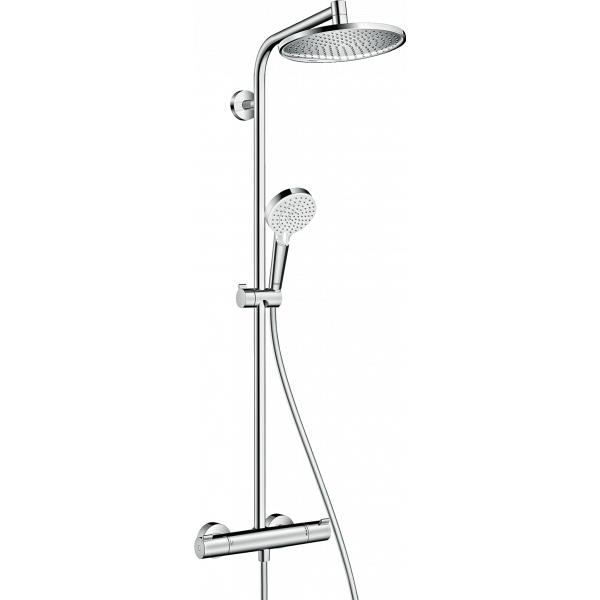 Душевая система hansgrohe Crometta S 240 1jet Showerpipe с термостатом хром 27267000