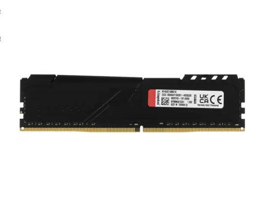 Модуль памяти Kingston Fury Beast Black DDR4 DIMM 3200Mhz PC25600 CL16 - 16Gb KF432C16BB/16