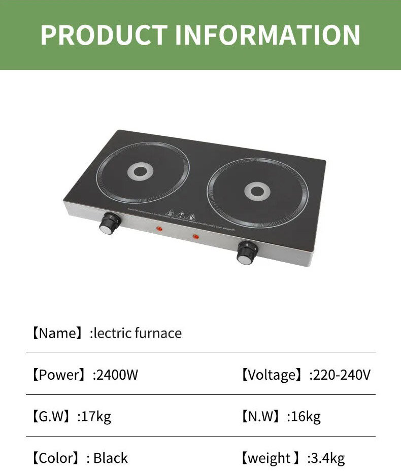 Электрическая настольная плита на две конфорки для дома,дачи/Электрическая двухконфорочная/Электроплитка для кухни, варочная панель, 2 конфорки - фотография № 5