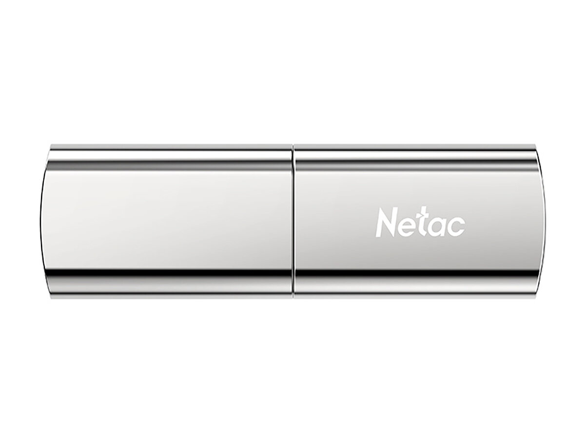 Флешка Netac US2, 512Gb, USB 3.2, Серебристый NT03US2N-512G-32SL