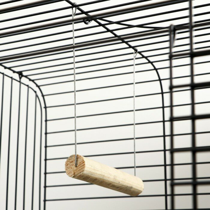 Клетка для птиц "Рикки 4" 48х 36 х 81 см, микс цветов - фотография № 6