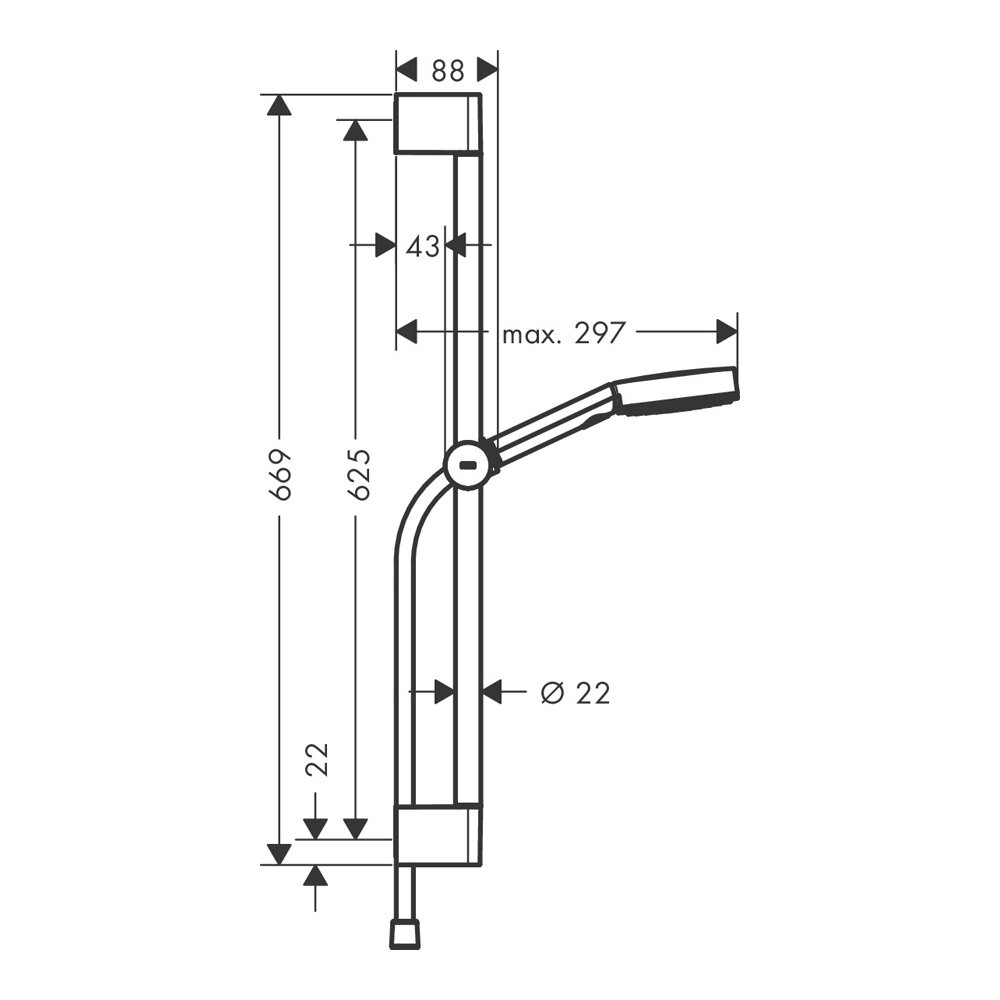 Душевой гарнитур Hansgrohe - фото №2