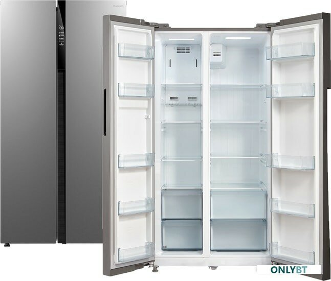 Холодильник Бирюса SBS 587 I сталь, серебристый