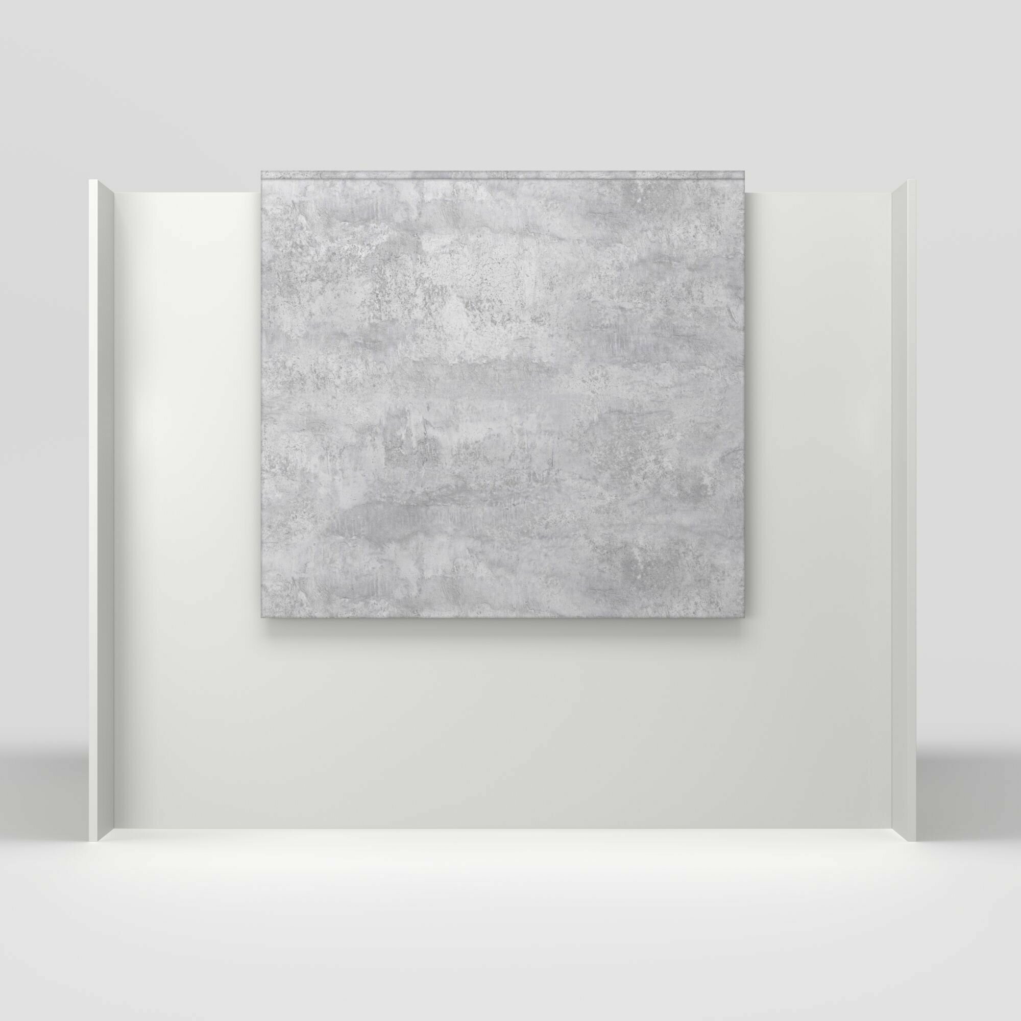 Ресепшн белый Квадрат Цемент Светлый 1200х1200х600 / Подсветка RGB Premium - фотография № 4