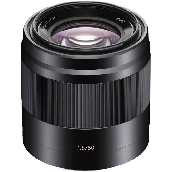 Объектив Sony E 50mm f/1.8 OSS SEL50F18 черный