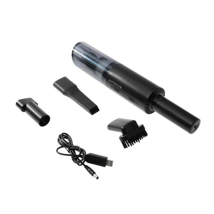 фото Пылесос автомобильный CARTAGE, беспроводной, 3 насадки, 120 Вт, 12 В, черный