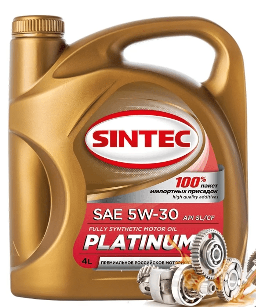 Масло SINTEC 5W30 PLATINUM SL/CF синтетическое 4 литра