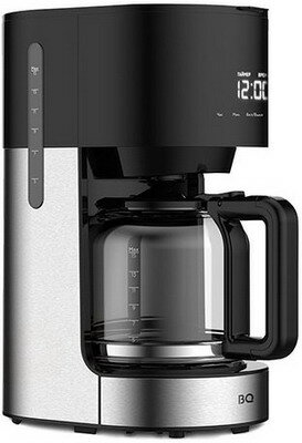 Кофеварка BQ CM1001 Черный-стальной - фотография № 1