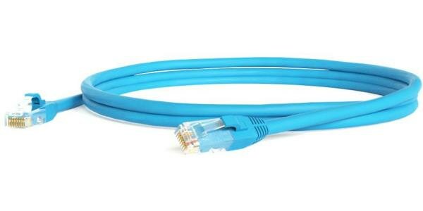 Патч-корд UTP 6 категории 0.5м Hyperline PC-LPM-UTP-RJ45-RJ45-C6-0.5M-LSZH-BL синий