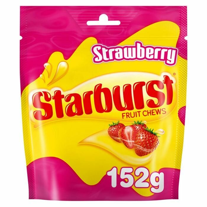 Жевательные конфеты Starburst Strawberry со вкусом клубники (Германия), 152 г