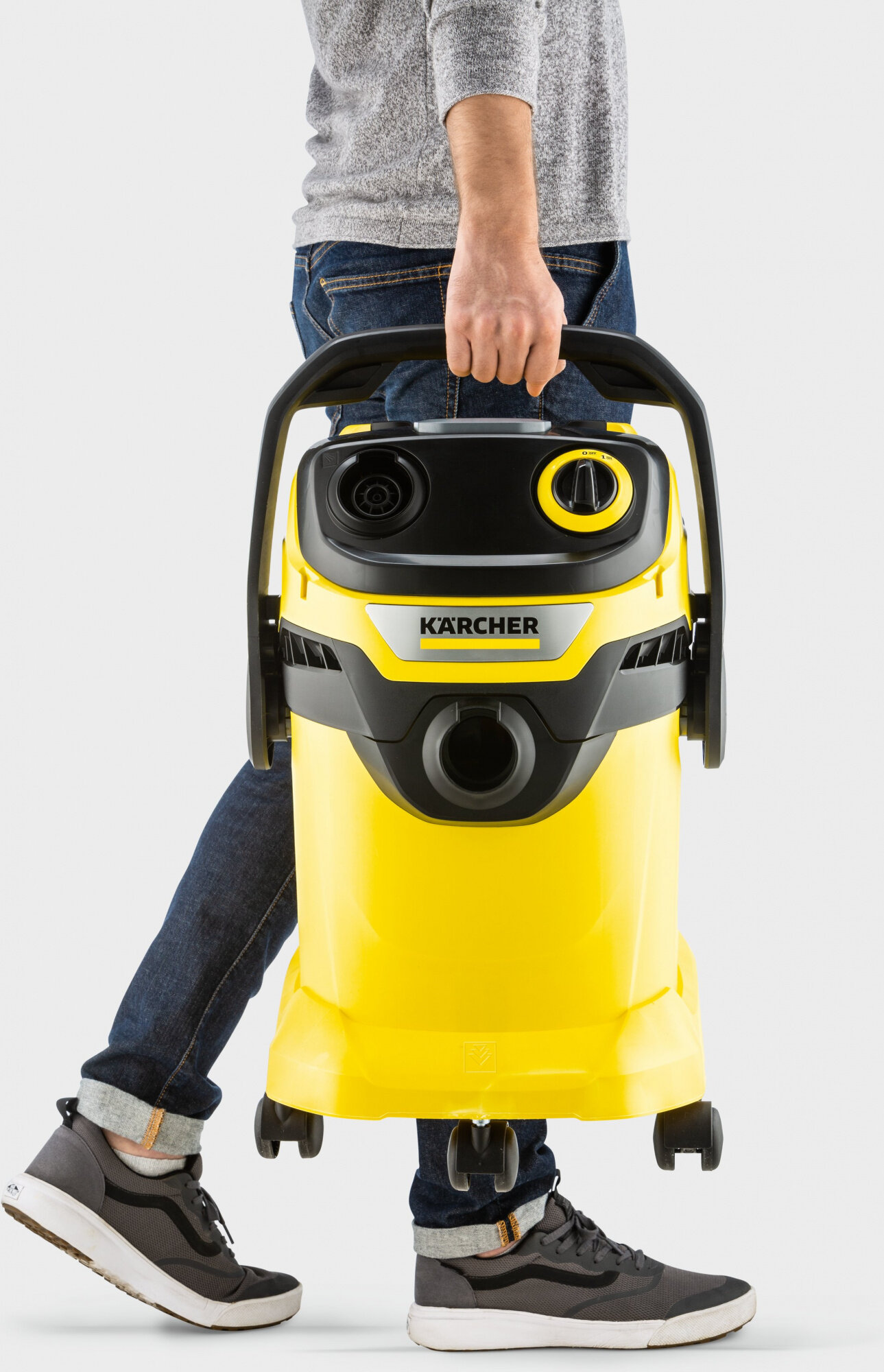 Строительный пылесос Karcher WD 5 V-25/5/22 1100Вт (уборка: сухая/сбор воды) желтый