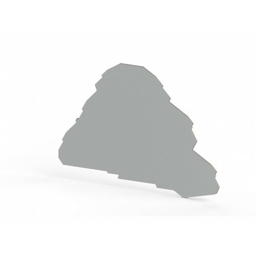 фото Klemsan 446249 Концевой сегмент на клеммники YBK2,5-3F, (серый); NPP YBK 2,5-3F