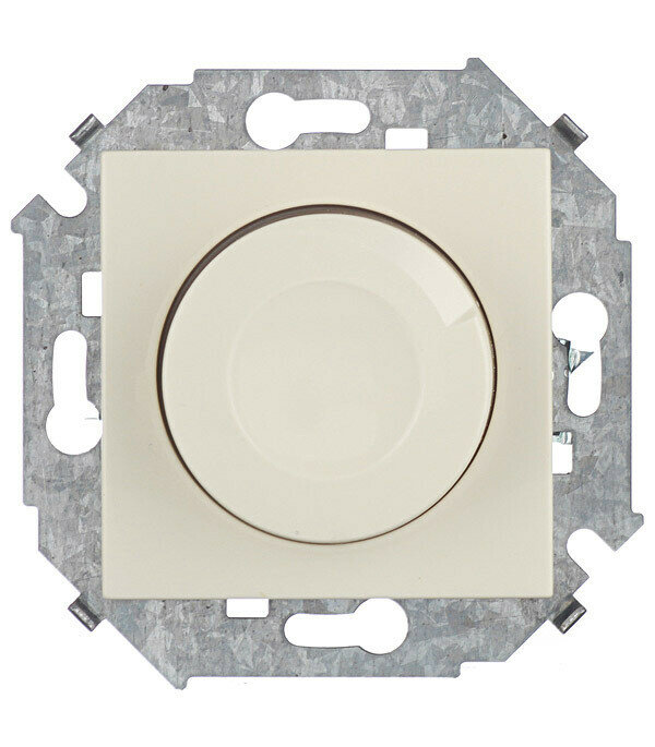 фото Диммер Simon 15 1591311-031 скрытая установка слоновая кость 40-500 Вт поворотно-нажимной