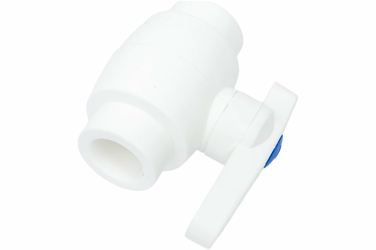 фото Полнопроходной шаровой кран PRO AQUA PP-R белый d-25 мм PA40010