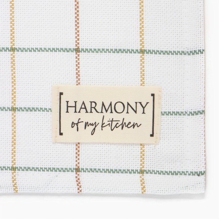 Полотенце Этель Harmony 40х70см, 100% хл, рогожка 186 г/м2 - фотография № 4
