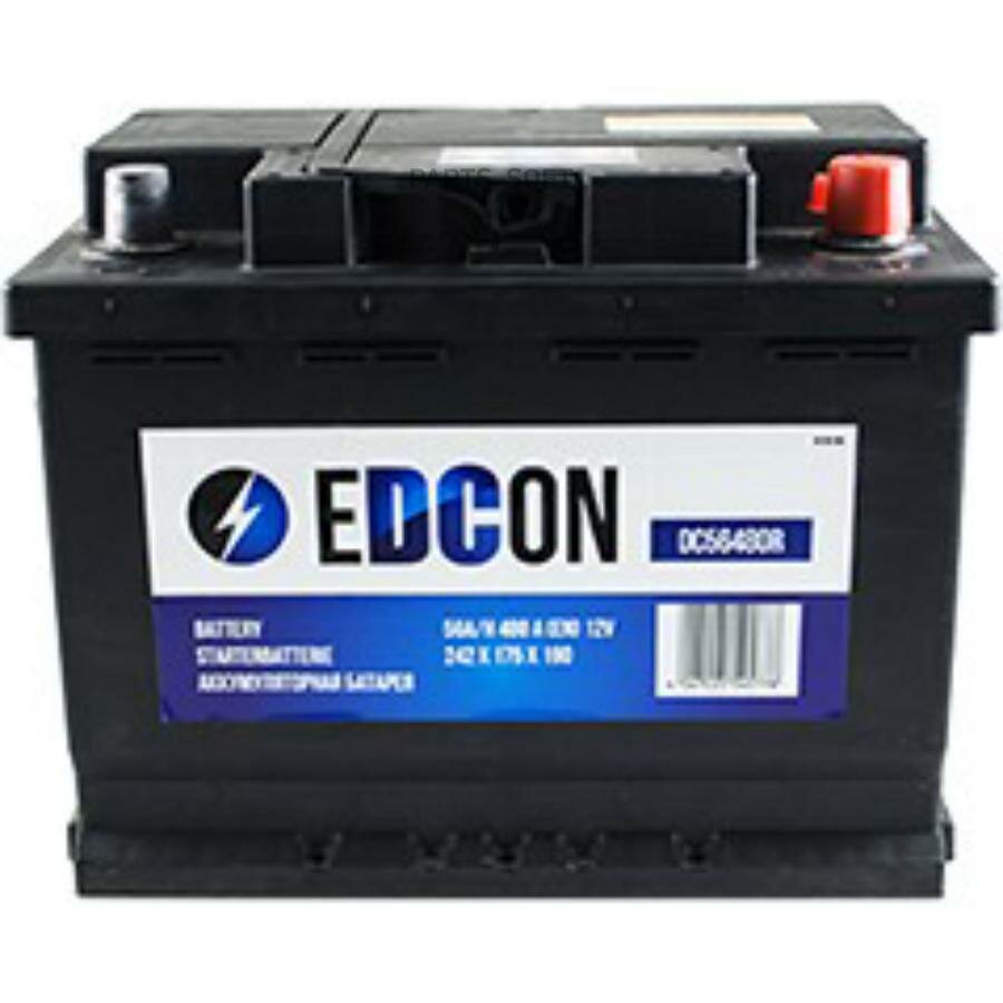 EDCON DC56480R DC56480R_аккумуляторная батарея! 19.5/17.9 евро 56Ah 480A 242/175/190\