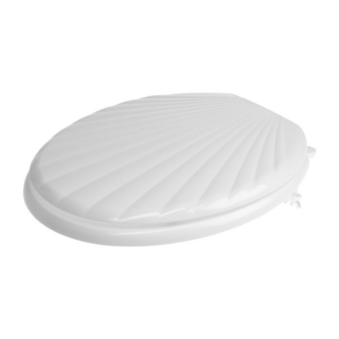 фото Сиденье для унитаза ORIO люкс КР3-1, в виде ракушки, белое