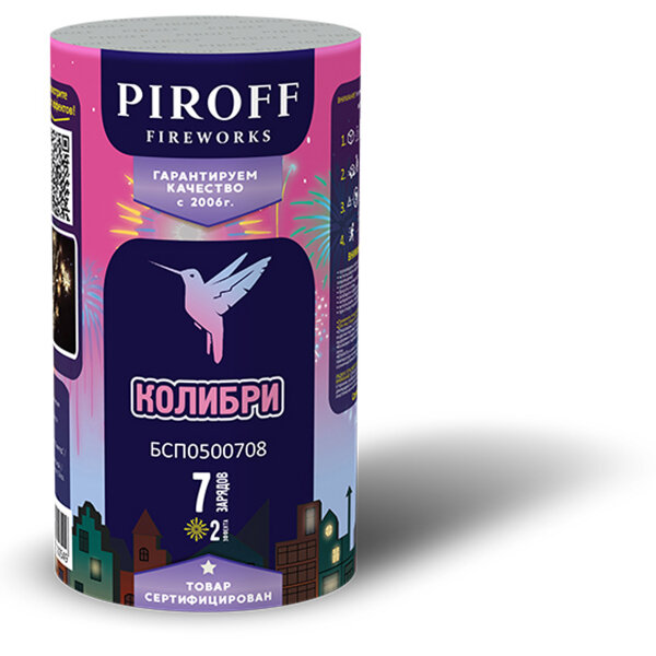 Фейерверк "Колибри" Piroff 7 залпов