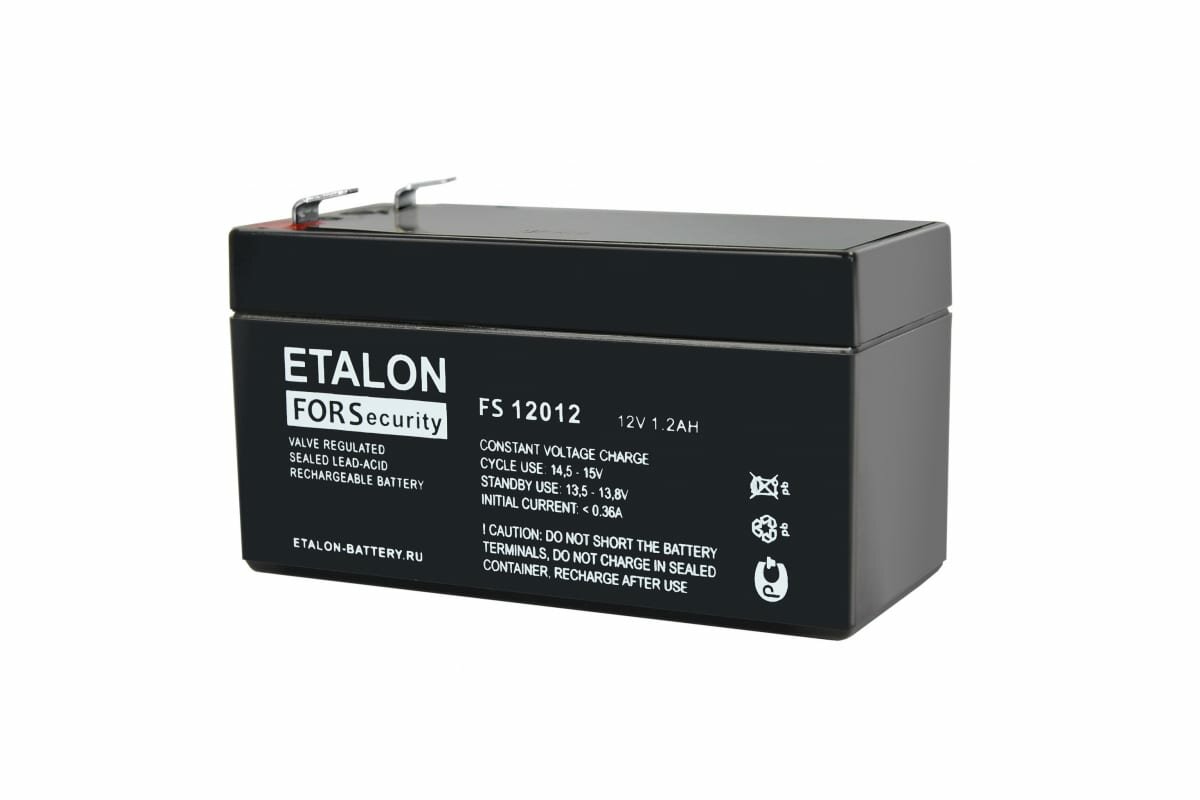 Аккумулятор FS 12В 12Ач (FS 12012) | код.100-12/012S | Etalon battery (2шт.в упак.)