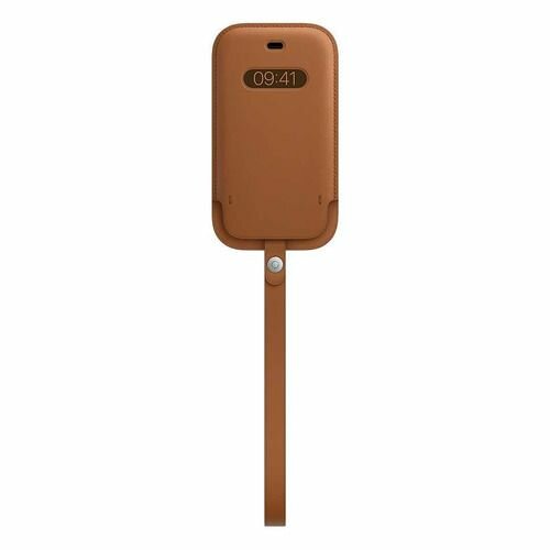 Чехол (футляр) Apple Leather Sleeve with MagSafe, для Apple iPhone 12 mini, золотисто-коричневый [mhmp3ze/a]