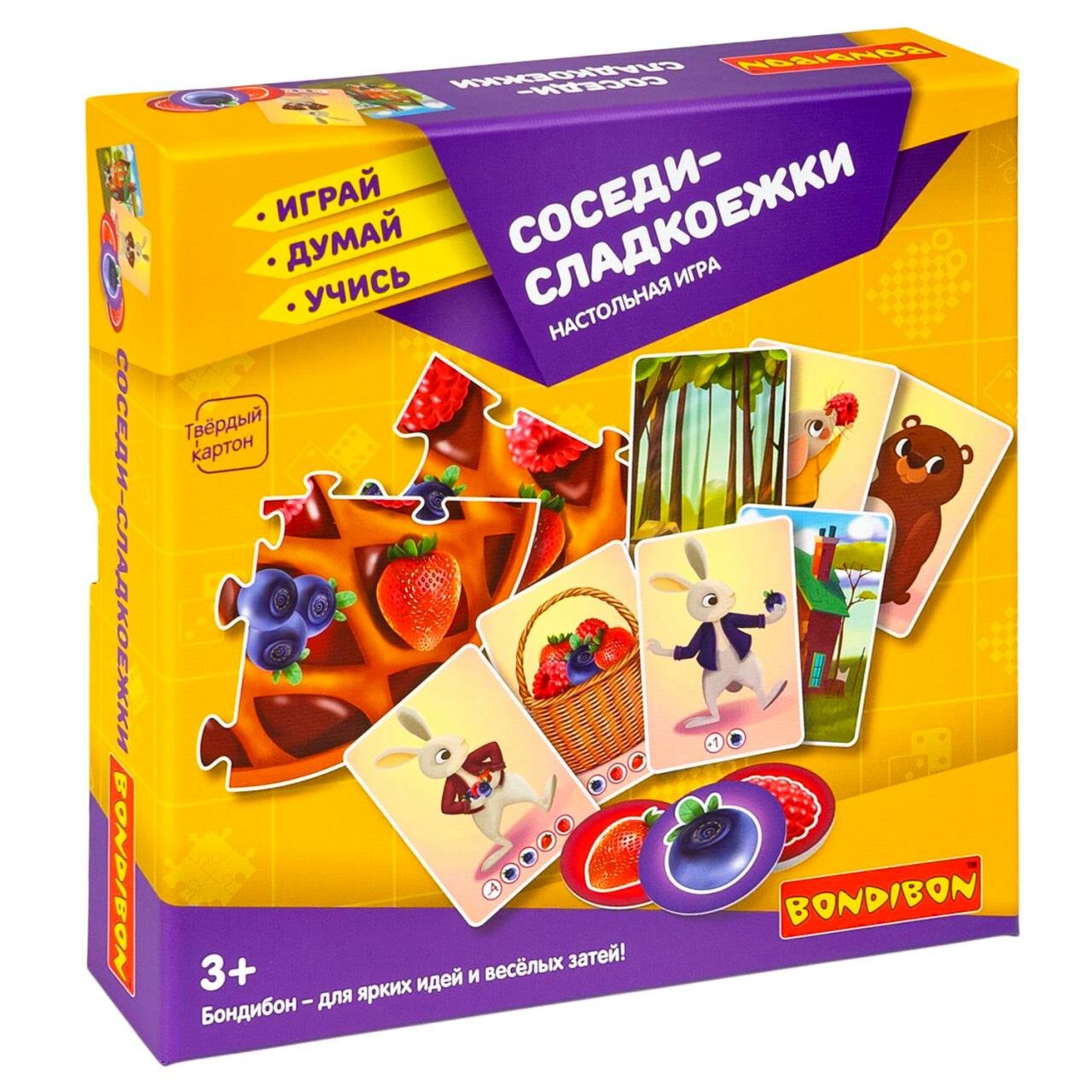 Настольная игра "соседи-сладкоежки" Играй Думай Учись Bondibon