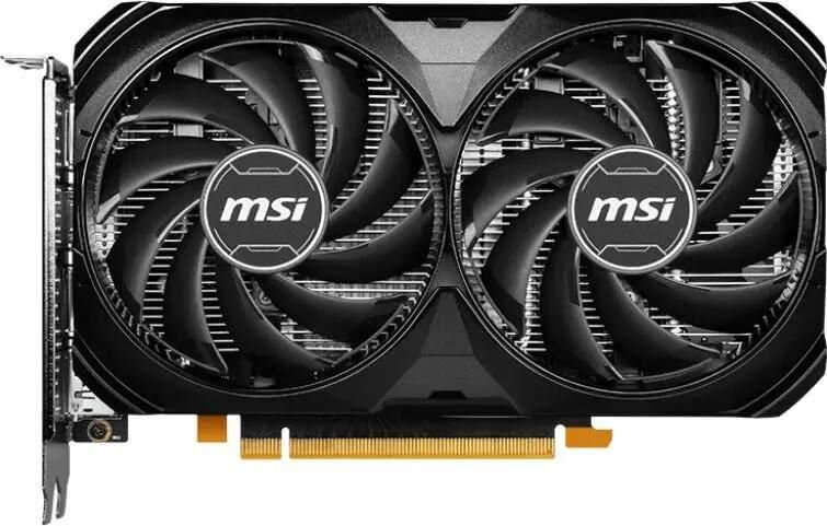 Видеокарта MSI NVIDIA GeForce RTX 4060 RTX 4060 VENTUS 2X BLACK 8G OC 8ГБ Ventus 2X Black, GDDR6, OC, Ret