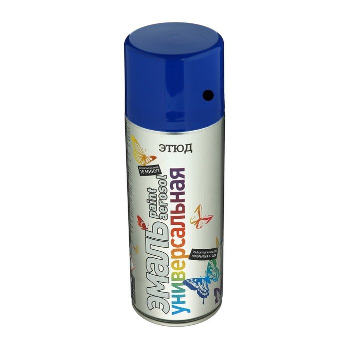 фото Эмаль этюд универсальная, 5002 синяя, 400 мл, аэрозоль