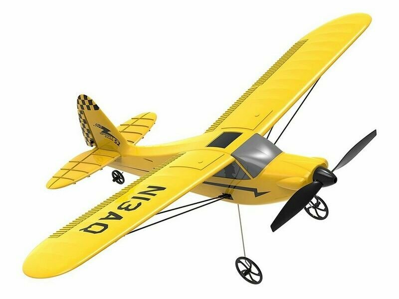 Радиоуправляемый самолет Volantex RC Sport Cub 400мм желтый 2.4G 3ch LiPo RTF with Gyro EXA76114R