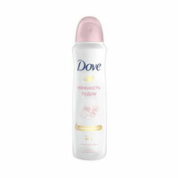 DOVE антиперспирант-дезодорант аэрозоль нежность пудры с 1/4 увлажняющего крема, без спирта 150 мл