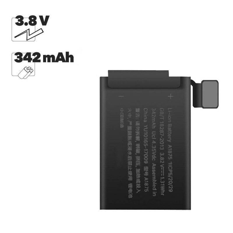 Аккумуляторная батарея (аккумулятор) для Apple Watch Series 3 GPS 42mm 3,82V 342mAh A1875