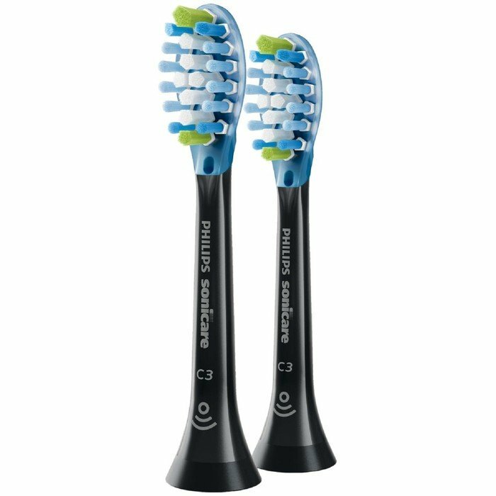 PHILIPS Набор насадок Philips Sonicare C3 Premium Plaque Defence HX9042/33, чёрный, 2 шт