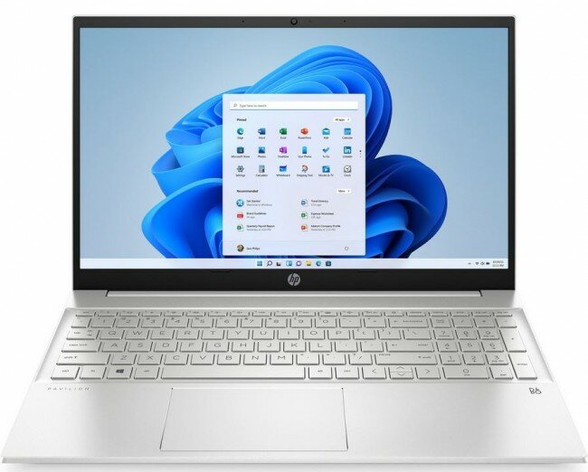 Ноутбук HP Pavilion 15-eh20655nw, 15.6" (1920x1080) IPS/AMD Ryzen 5 5625U/8ГБ DDR4/512ГБ SSD/Radeon Graphics/Windows 11 Home, серебристый [714A7EA]