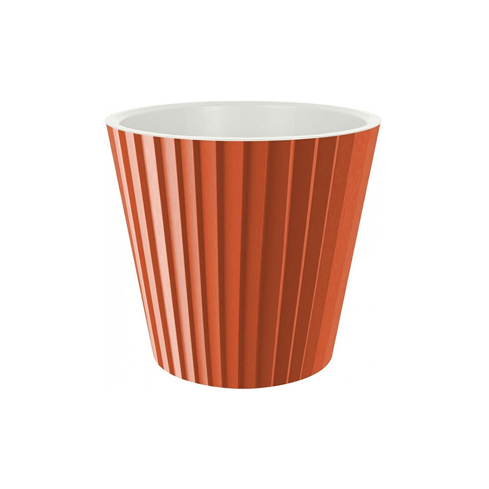 фото Горшок пластиковый Sand итальянский терракот d16 см h14,6 см 2 л, 1 шт. в заказе
