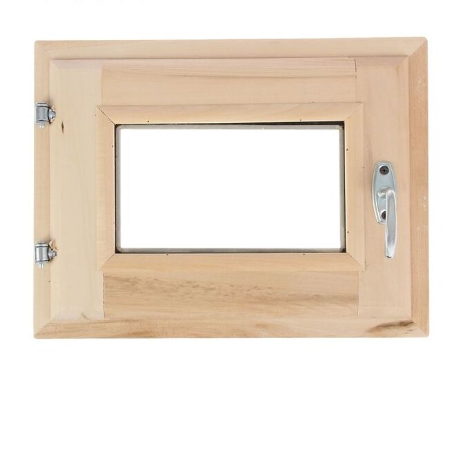 Окно для бани 30х40 см береза стекло