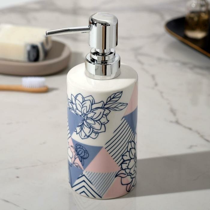 фото SEE YOU HOME Дозатор для жидкого мыла «Цветы», 350 мл.