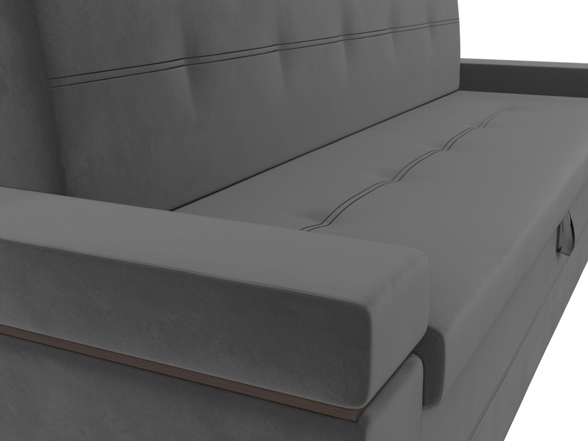 Кухонный прямой диван Деметра, Велюр, Модель 114266 - фотография № 7