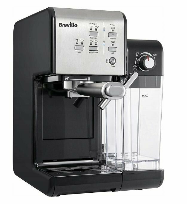 Кофемашина Breville Prima Latte II, черная / VCF108X - фотография № 2