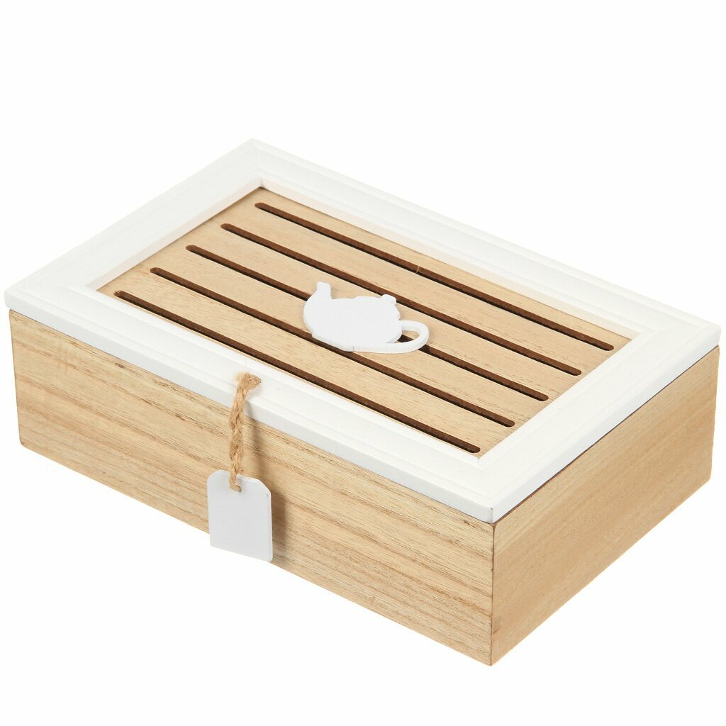 Коробка декоративная для хранения чая, МДФ, 16х8х25 см, Y4-6713. 433603