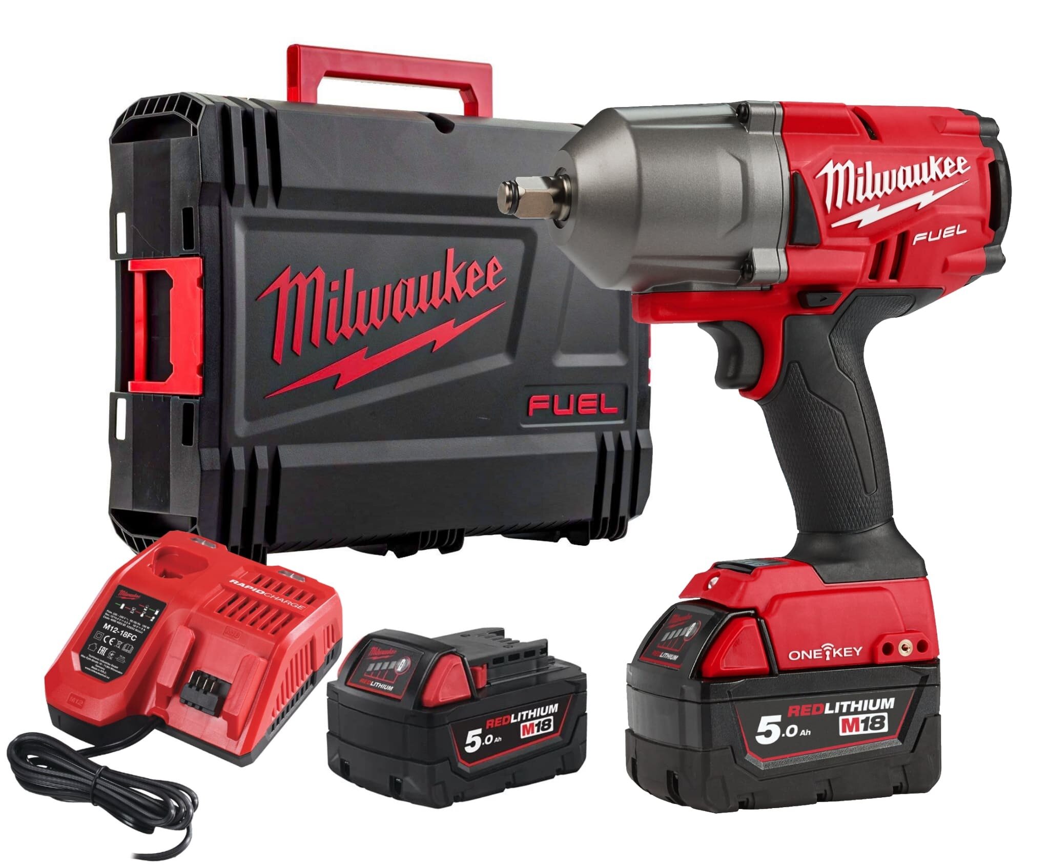 Аккумуляторный гайковерт Milwaukee M18 FUEL ONEFHIWF12-502X ONE-KEY 4933459727